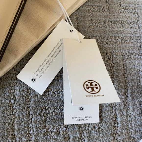 TORY BURCH Eleanor Small Bag In New Cream - Picture 7 of 8